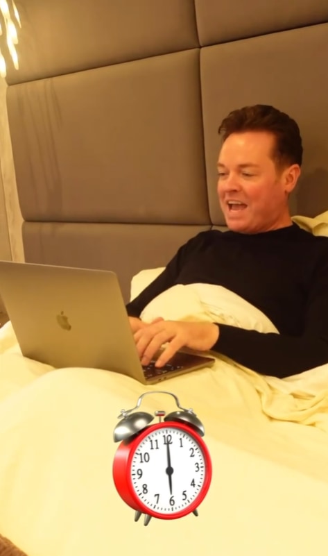 Stephen Mulhern in his bedroom