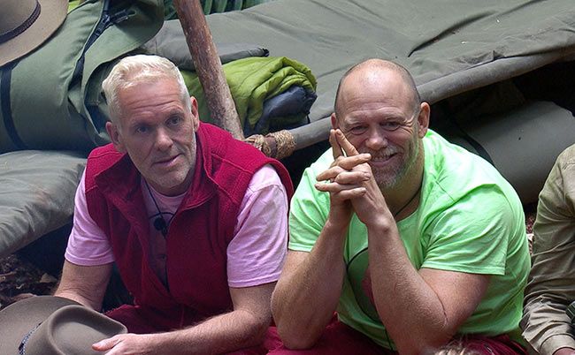 Chris Moyles and Mike Tindall during their time together on Im a Celebrity