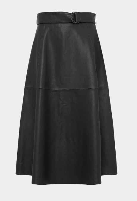 french connection leather skirt