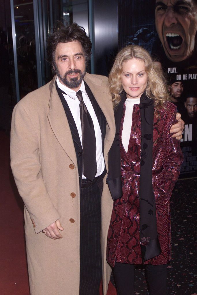 Al Pacino and Beverley D'Angelo arrive at the UK premiere of the film "Any Given Sunday" on March 29, 2000 in London