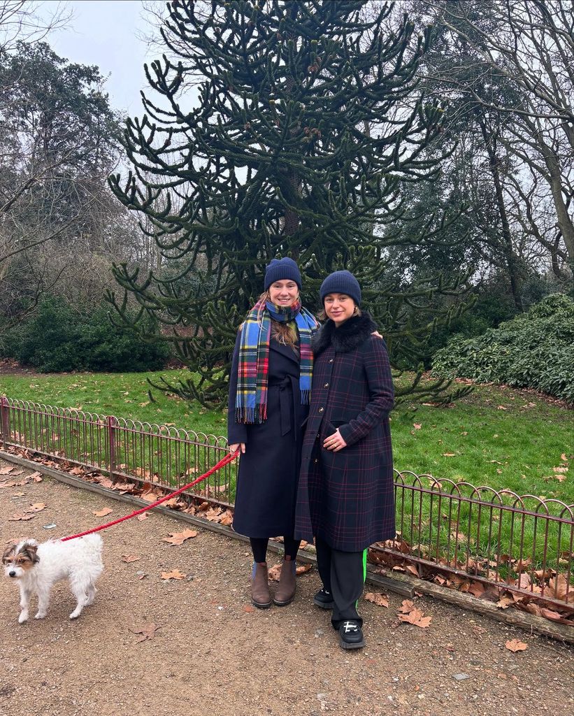 Lady Amelia Windsor and her sister Marina twinning over Christmas