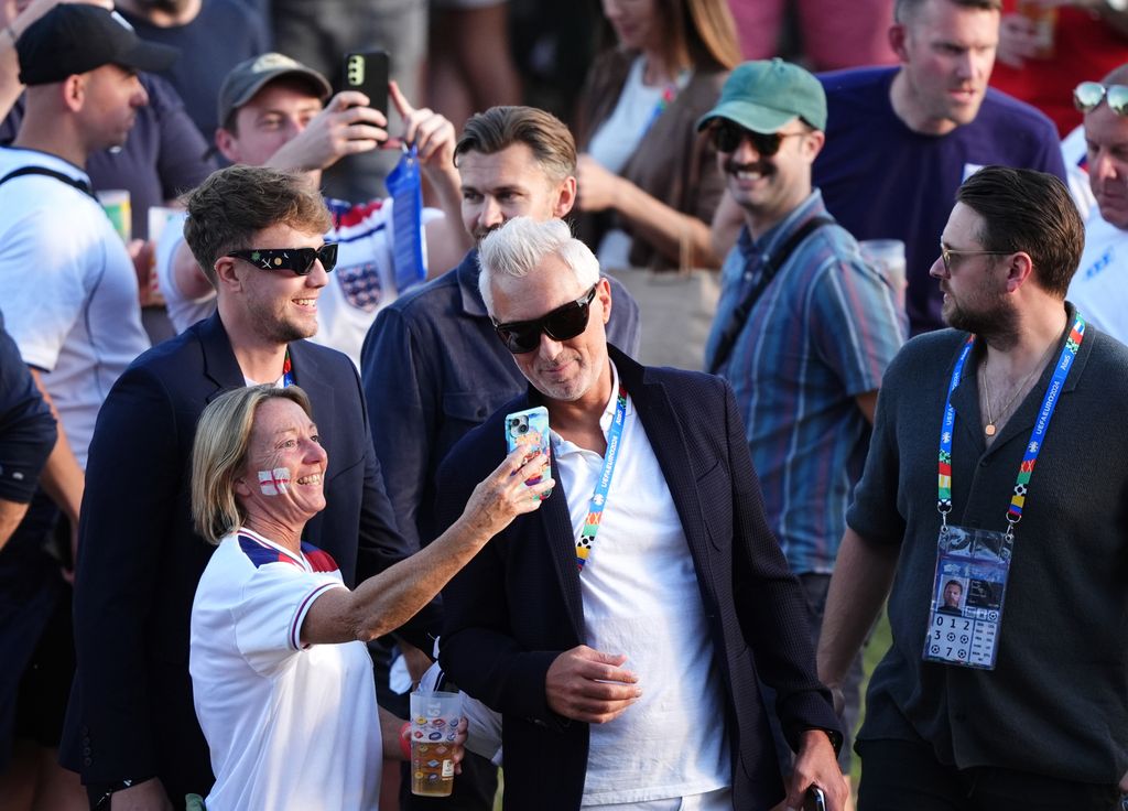 Roman Kemp and Martin Kemp at UEFA Euro 2024 final match at the Olympiastadion, Berlin. 