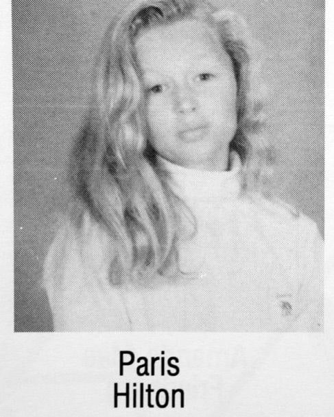 Paris Hilton posted throwback photos from her school days