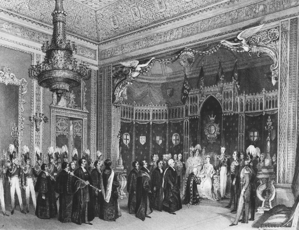 The coronation of Queen Victoria in 1838