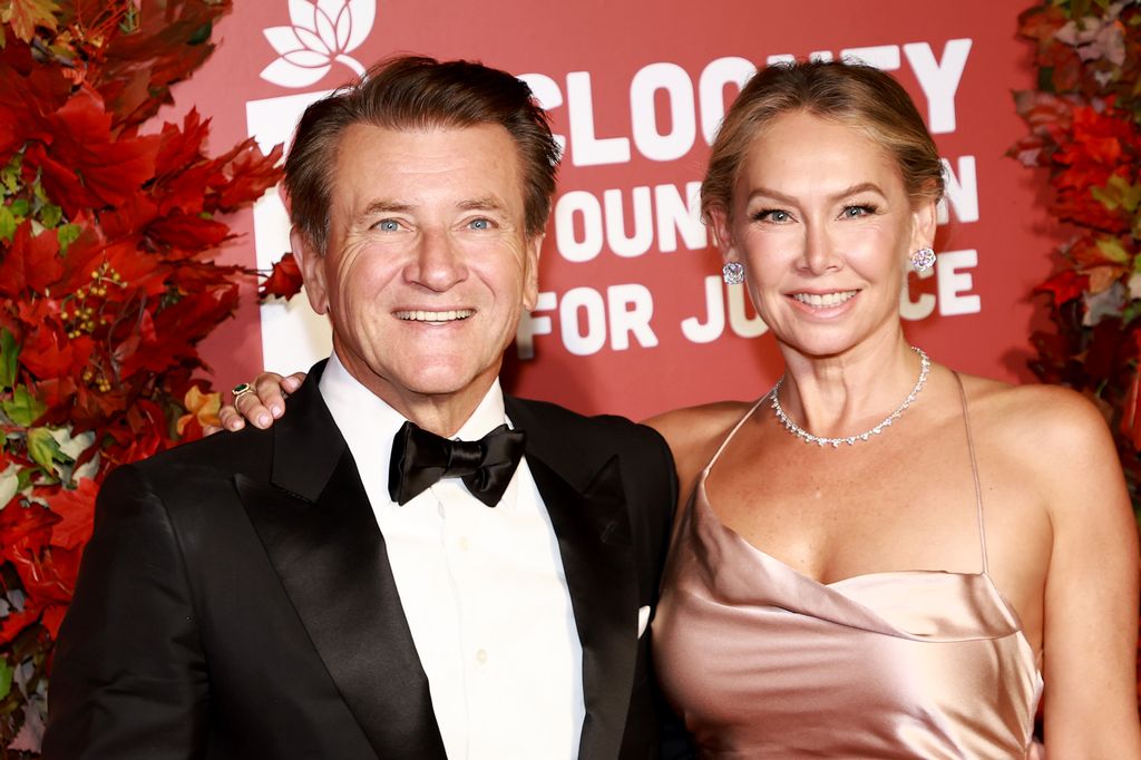 Robert Herjavec and Kym Johnson attend the Clooney Foundation For Justice Inaugural Albie Awards