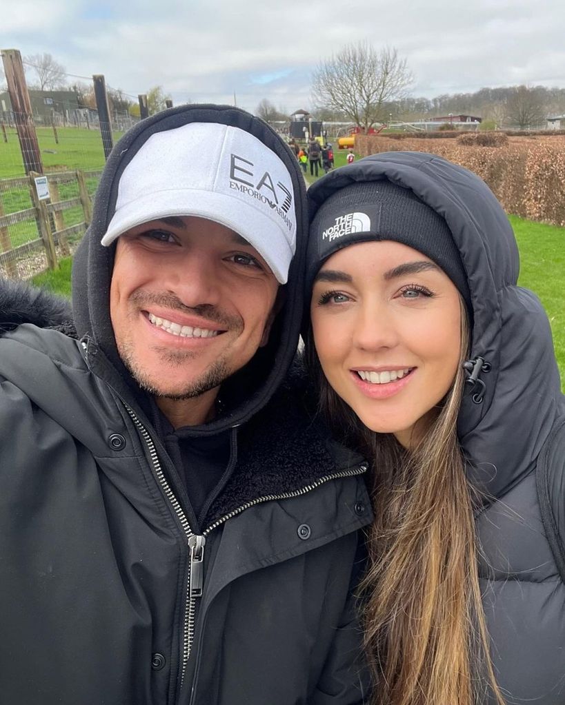 Peter Andre and wife Emily at the farm