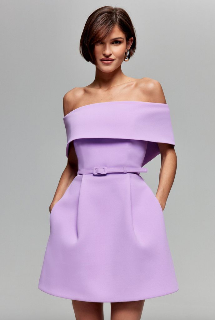 Vestido lila de Nadine Meraba