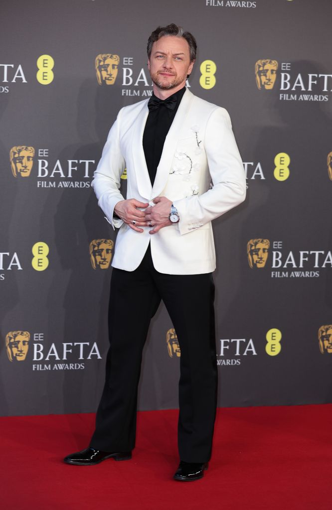 James McAvoy on the red carpet at the BAFTAs