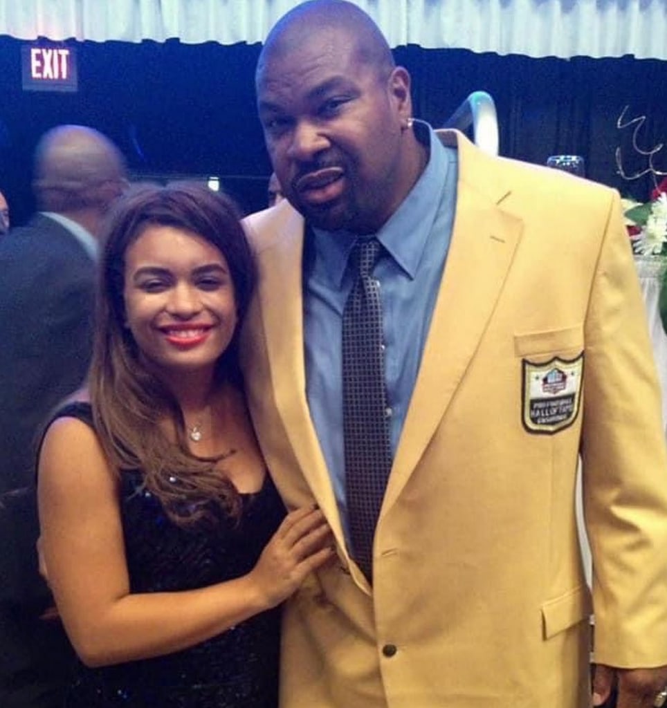 Photo of the late Larry Allen with his daughter Jayla