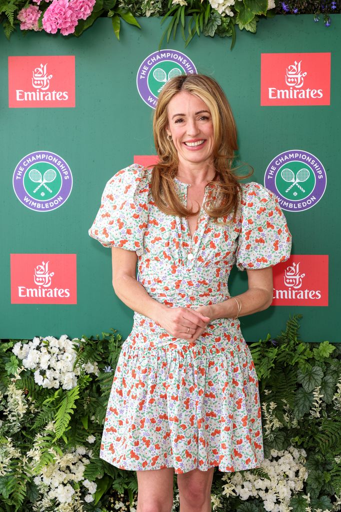 Cat Deeley attends as a guest of Emirates, Official Airline Partner of The Championships
