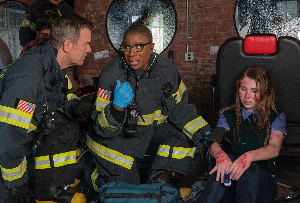 Peter Krause, Aisha Hinds and guest star Kylierae Condon star in 9-1-1 season 6 episode 13
