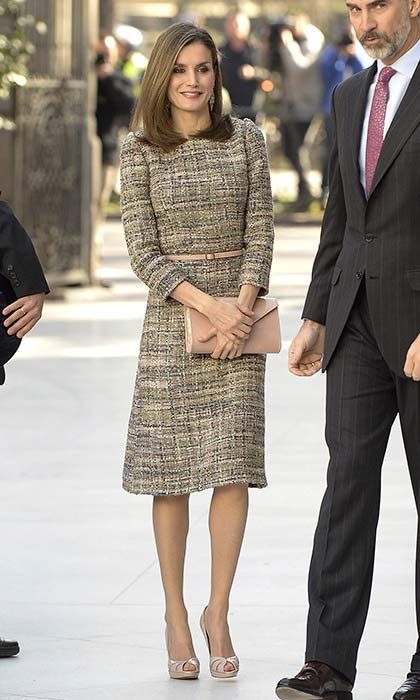 Queen Letizia tweed