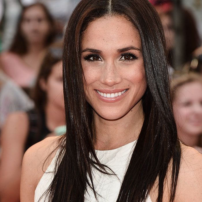 meghan markle super sleek hair