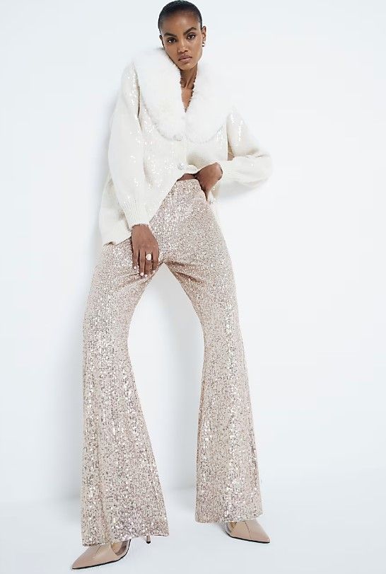 River Island Sequin trousers