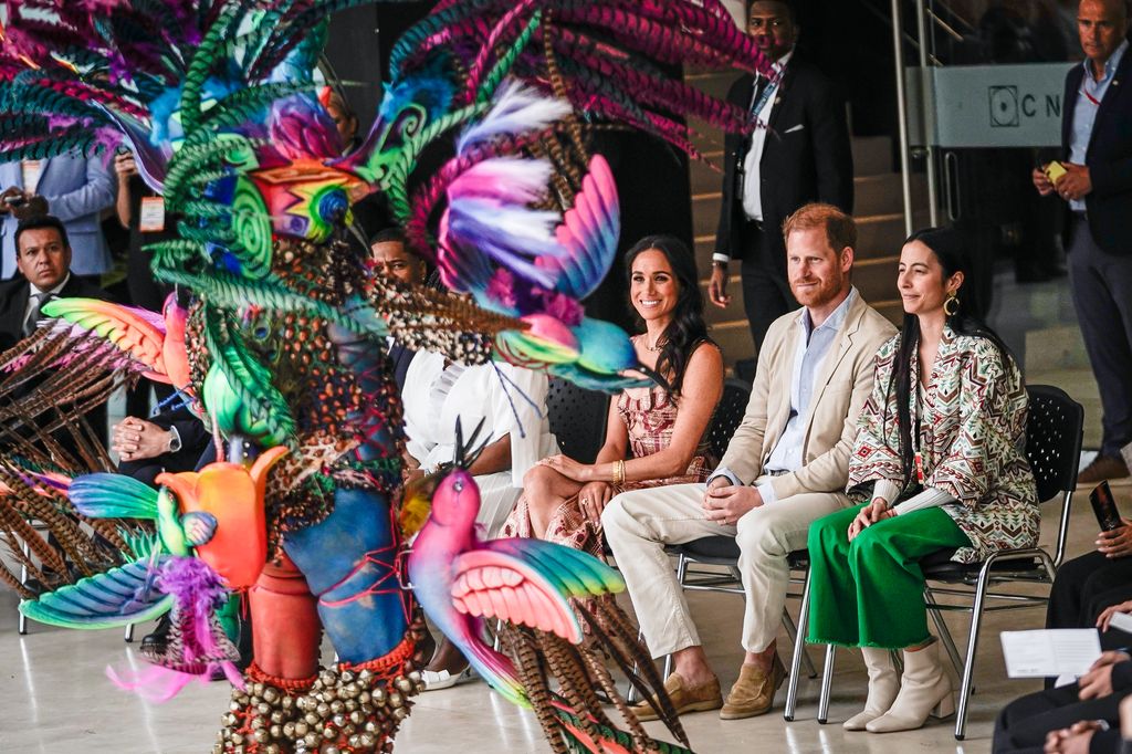 Meghan Markle and Prince Harry sitting down