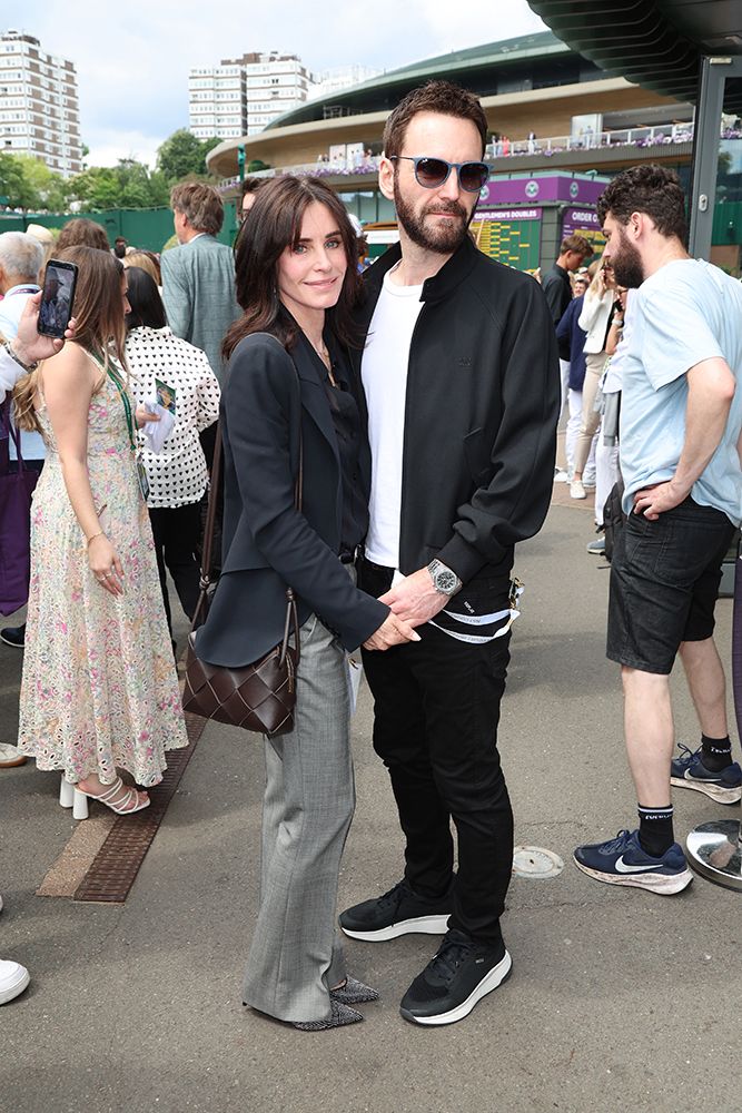 Courteney Cox and Johnny McDaid at Wimbledon