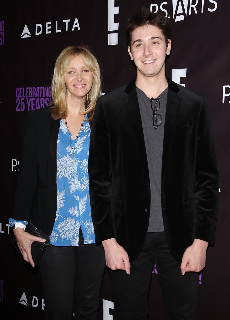 Lisa Kudrow with her son, Julian