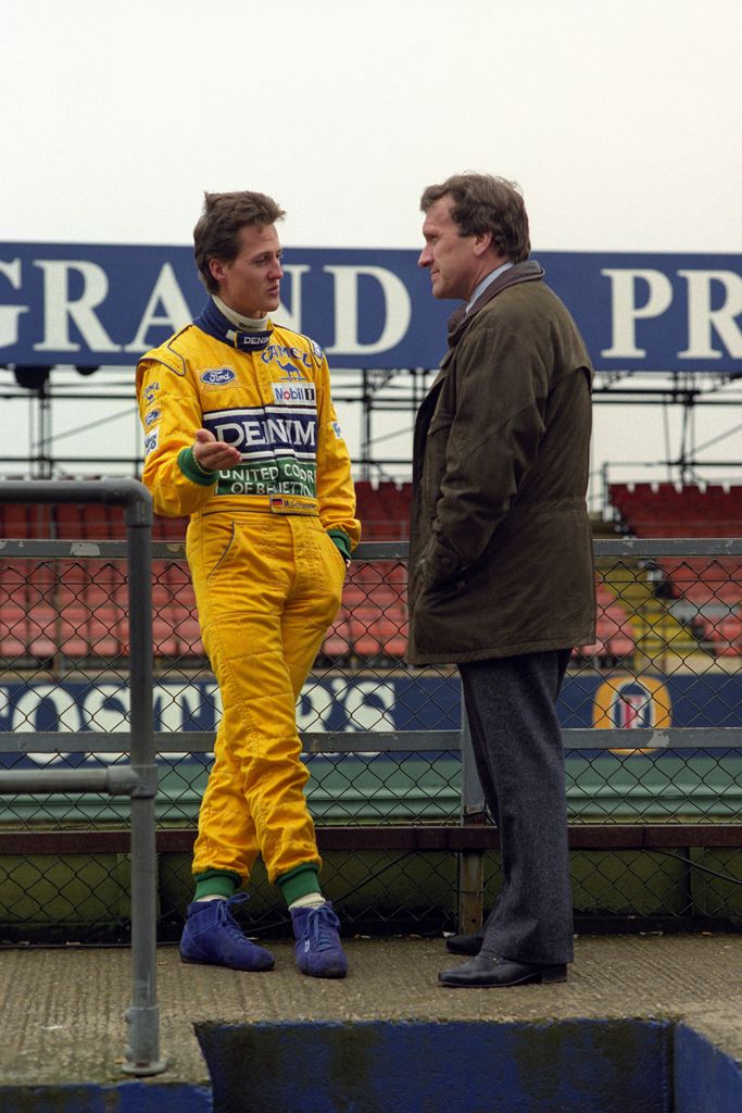 Michael Schumacher in Benetton racing clothing in 1993