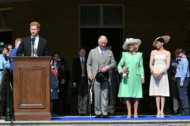 prince harry speech prince charles garden party