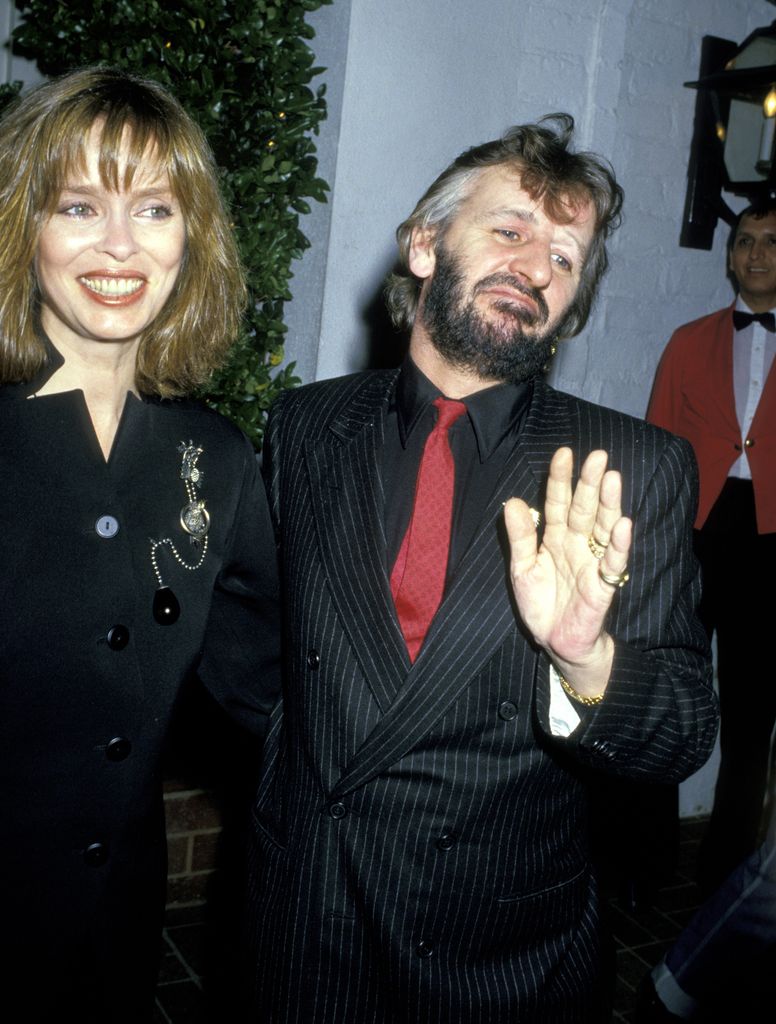 Ringo Starr and wife Barbara Bach at Chasen's Restaurant - March 24, 1988 in Beverly Hills, California
