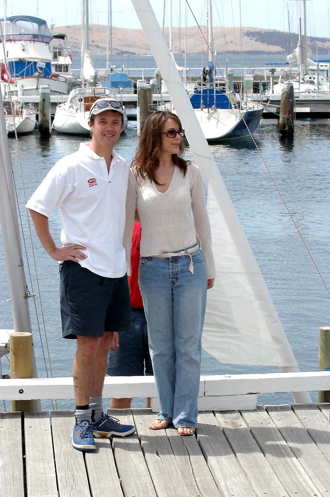 Frederik and Mary pictured together in 2002