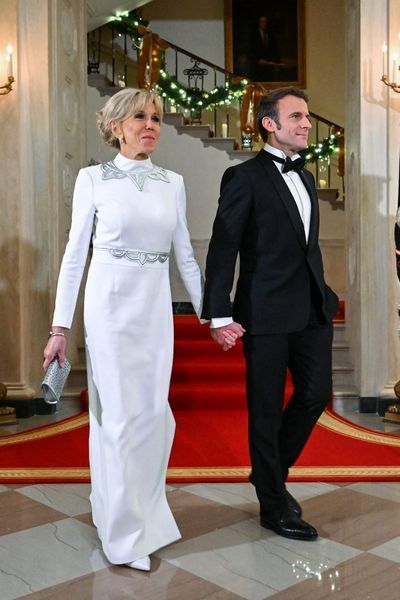 The Macrons at the state dinner