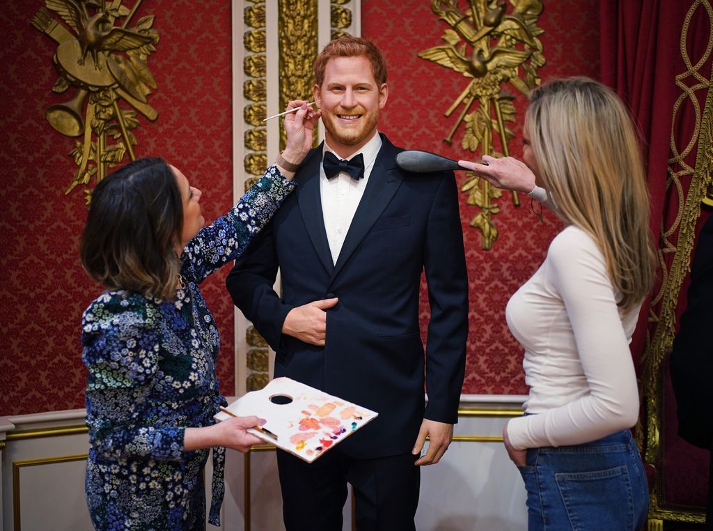 wax figure of Prince Harry at Madame Tussauds