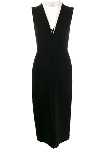 Victoria Beckham black tuxedo dress
