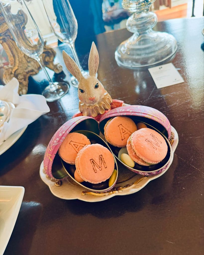 Photo shared by Madonna of her Easter macaroons