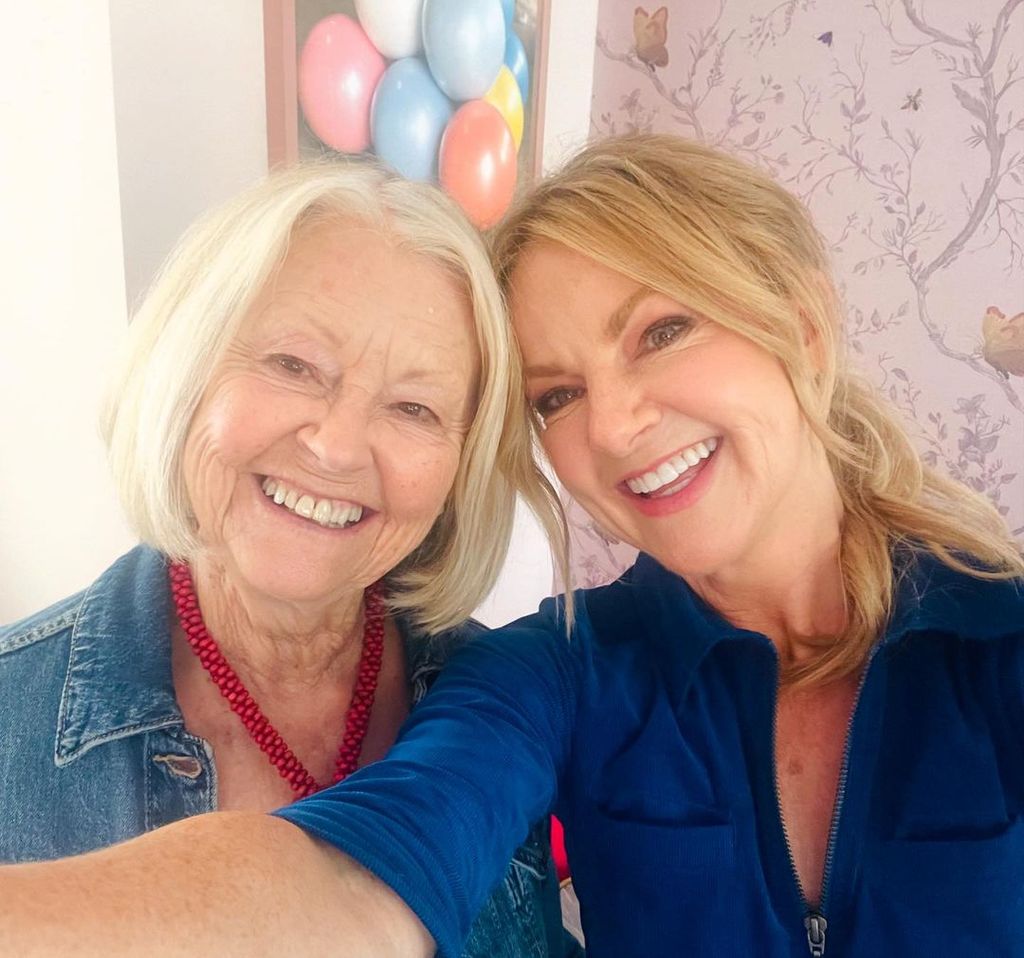 Sarah Hadland with her mum