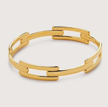 Gold link bangle 