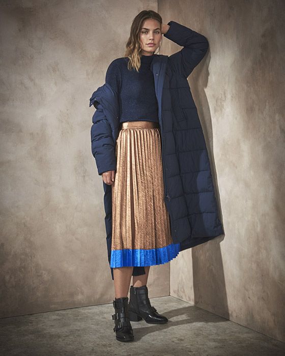 winter ms collection metallic skirt