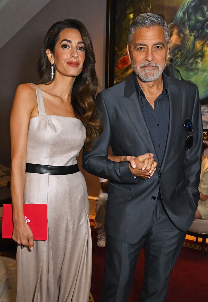 Amal Clooney and George Clooney attend The Prince's Trust and TKMaxx & Homesense Awards 2023 at the Theatre Royal Drury Lane on May 16, 2023 in London, England. (Photo by Dave Benett/Getty Images)