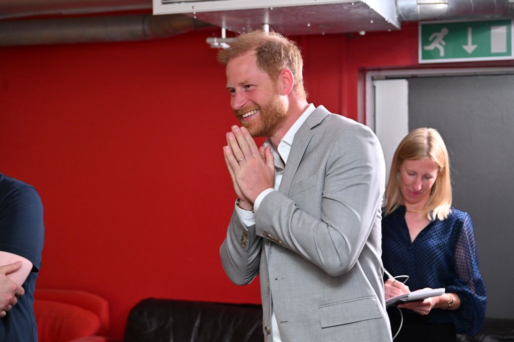 Prince Harry visits the community recording studio in St. Anns on September 9, 2025 in Nottingham, England