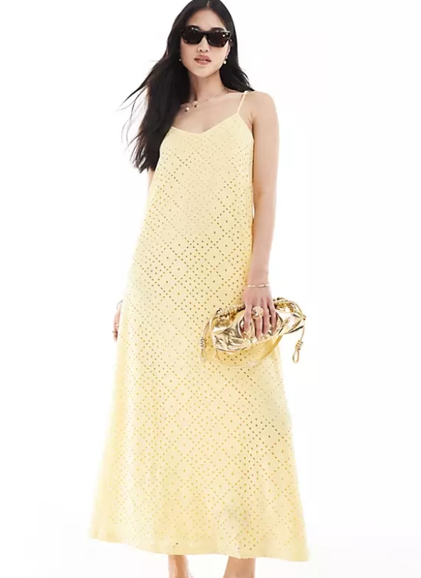 asos yellow dress 