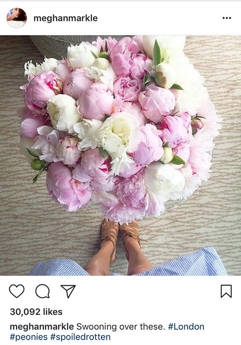 meghan markle instagram flowers