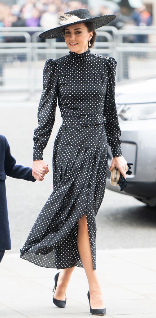 Catherine, Duchess of Cambridge attends the Memorial Service For The Duke Of Edinburgh at Westminster Abbey on March 29, 2022 in London, England. (Photo by Samir Hussein/WireImage)