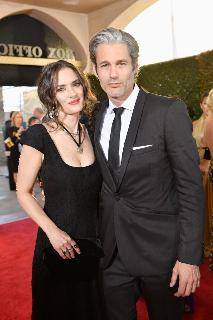 Actor Winona Ryder(L) and Scott Mackinlay Hahn attend The 23rd Annual Screen Actors Guild Awards at The Shrine Auditorium on January 29, 2017 in Los Angeles, California