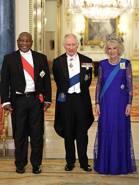 King Charles and Queen Consort Camilla with the president of South Africa