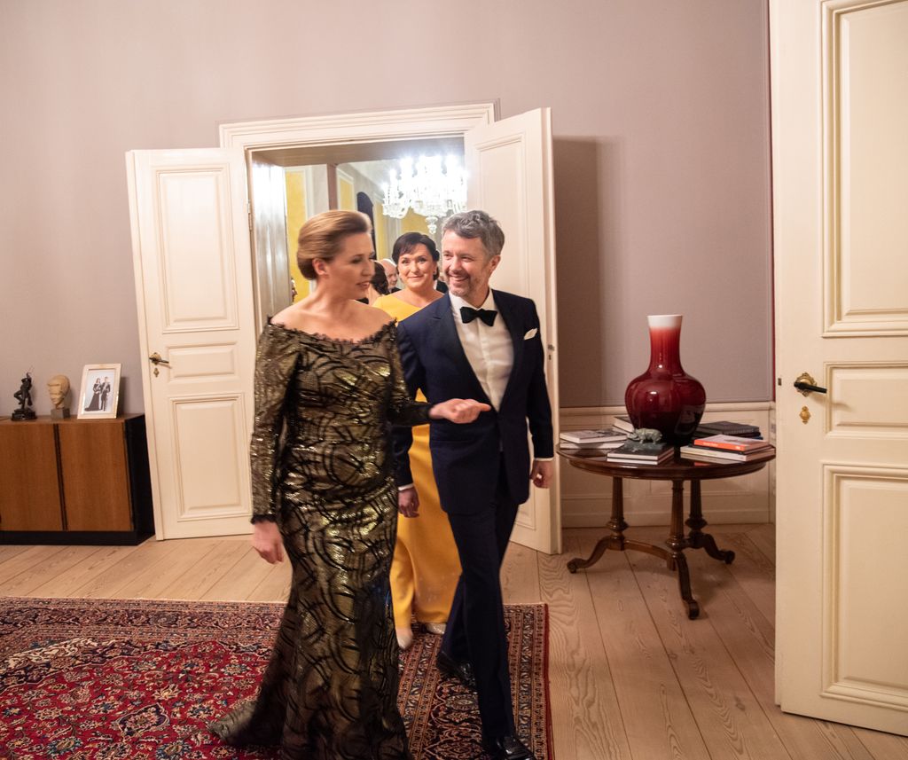King Frederik with prime minister Mette Frederiksen