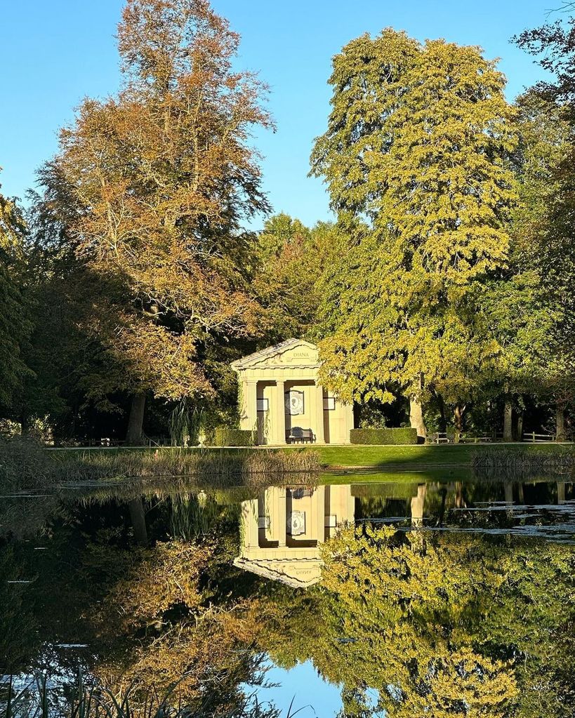The temple near the lake at Althorp House