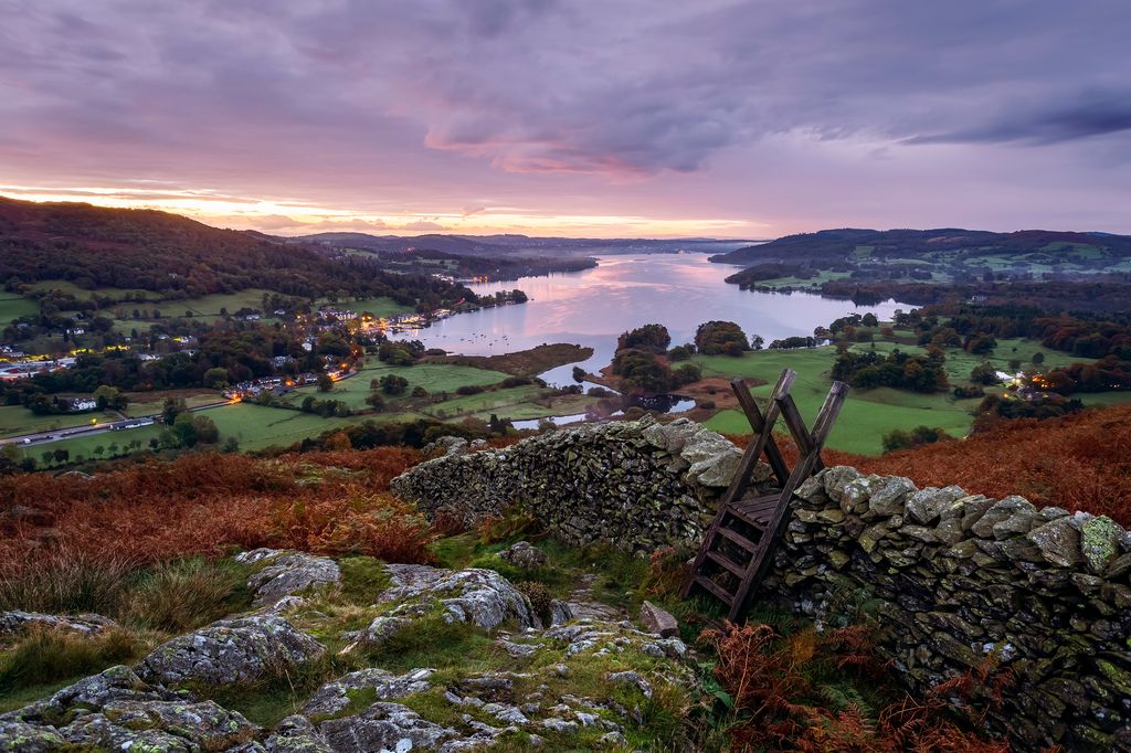 Lake Windermere, Sunrise, Lake District, Cumbria, England