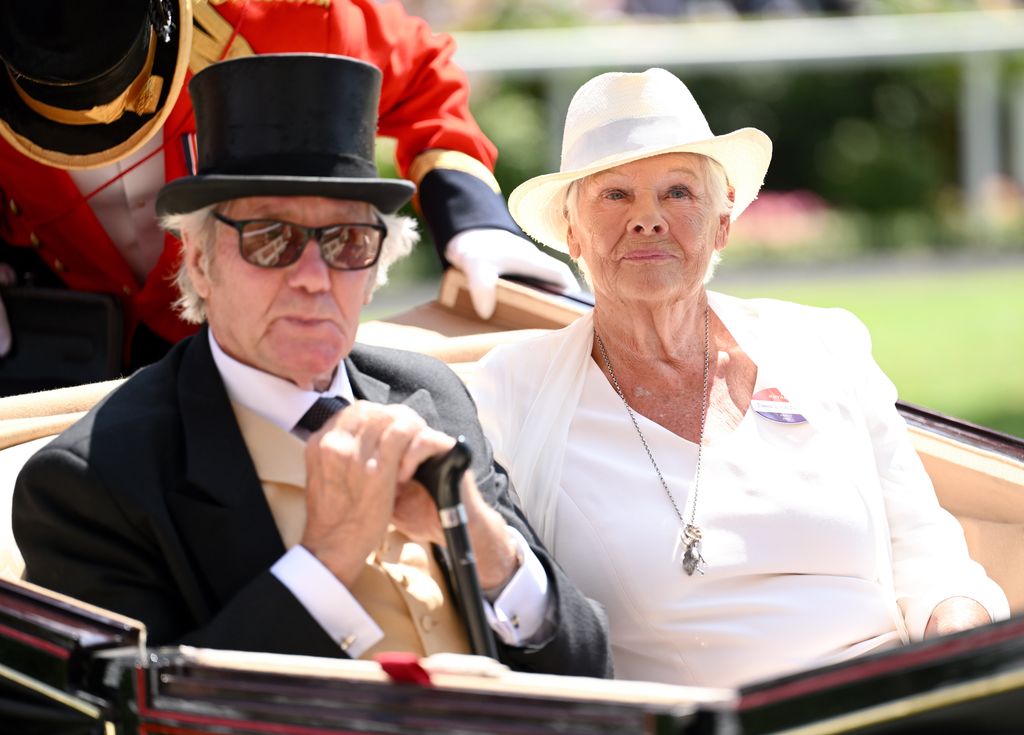 David Mills and Judi Dench attend day four of Royal Ascot 2023