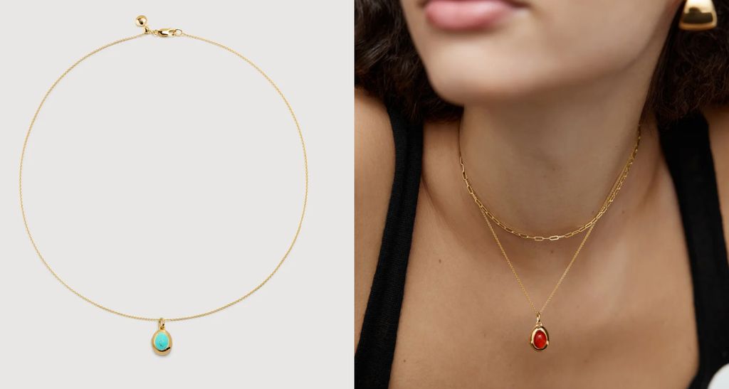 Monica Vinader birthstone necklace
