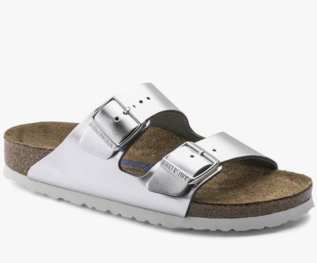 birkenstocks metallic