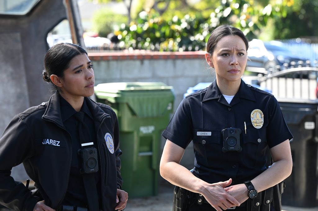 Lisseth Chavez and Melissa O'Neil in The Rookie