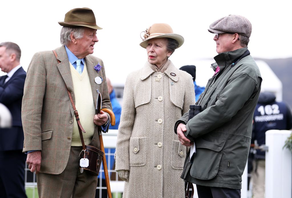Andrew Parker Bowles and Princess Anne at Cheltenham