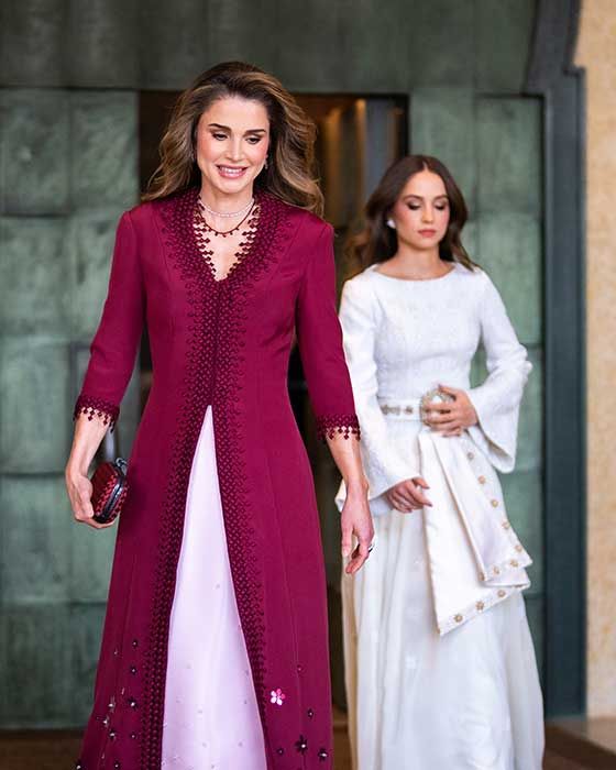 Princess Iman with Queen Rania