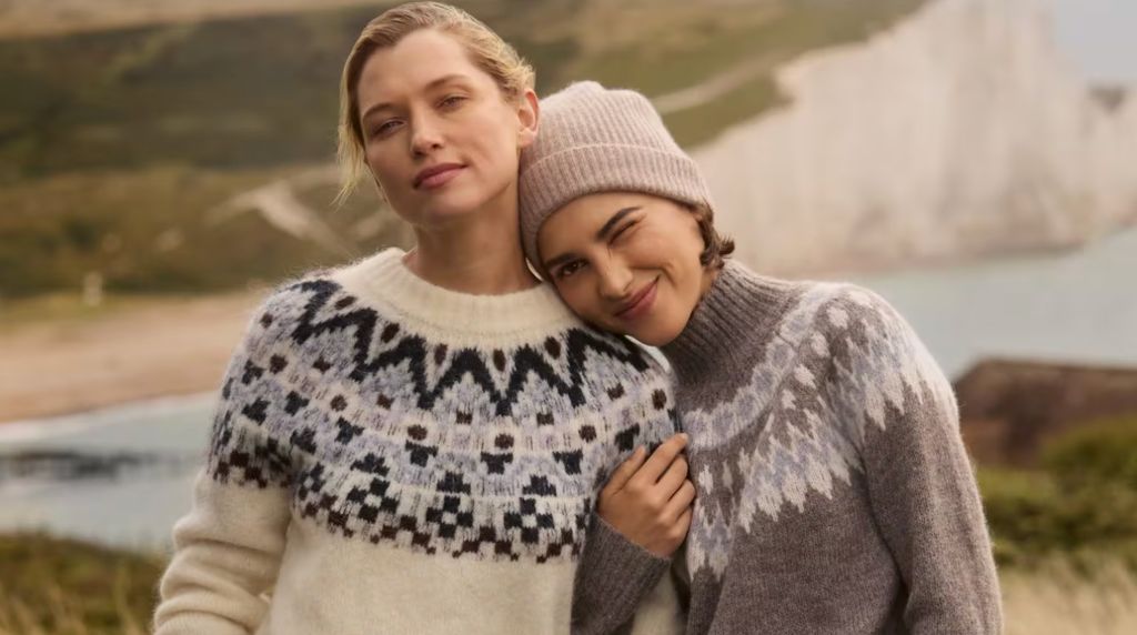 The White Company makes a strong case for the Fair Isle knitwear trend