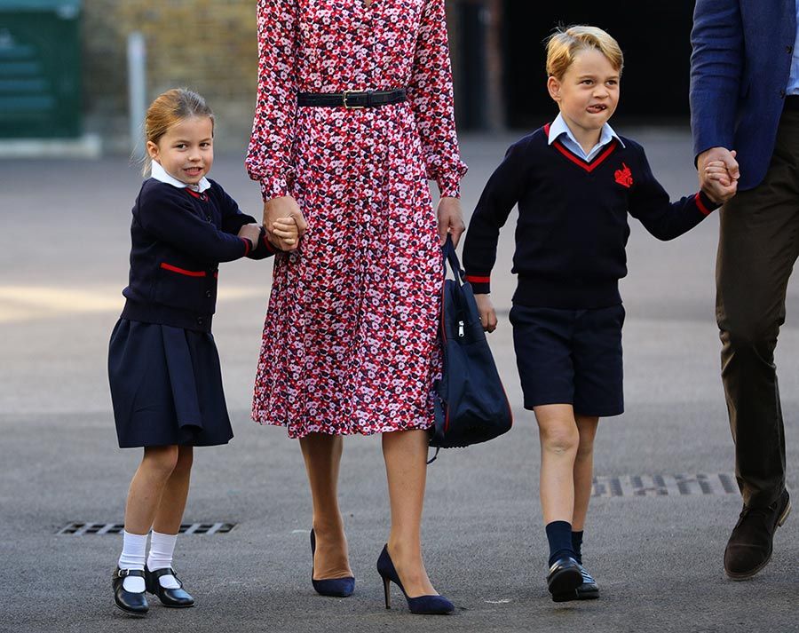 prince george pulling funny face